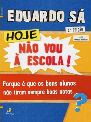 cover image of Hoje Não Vou à Escola